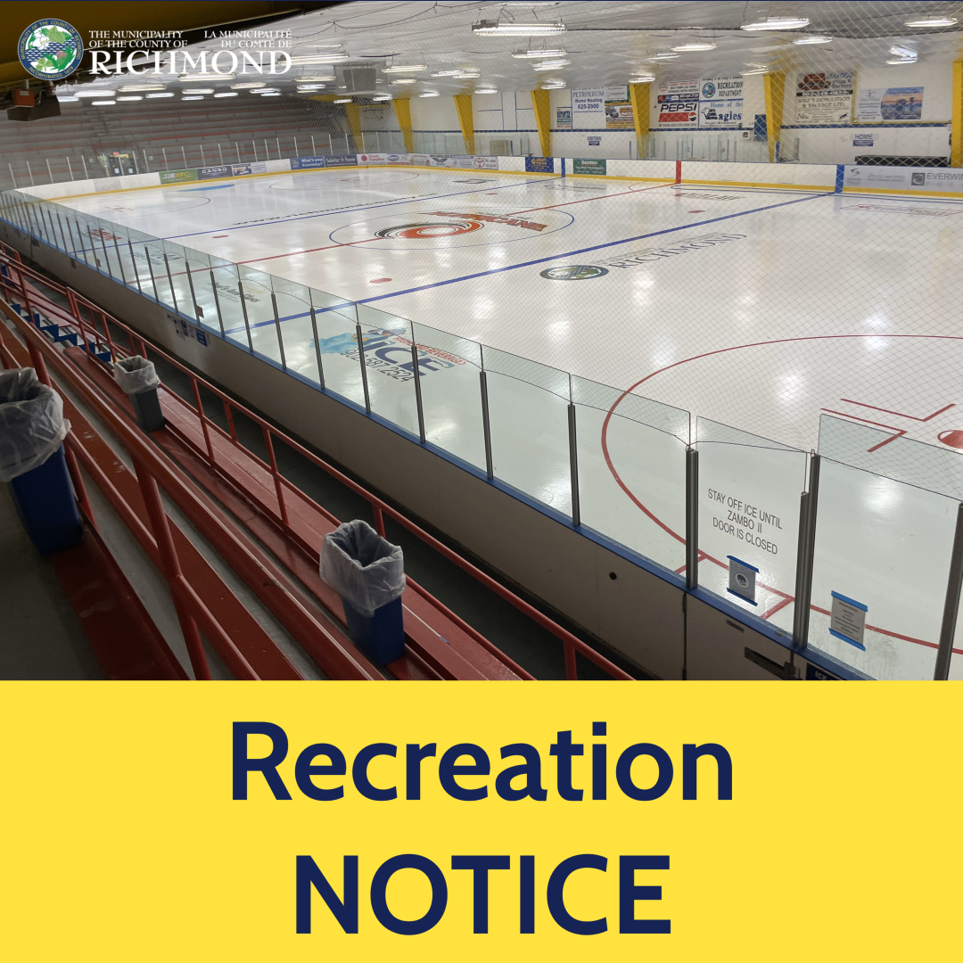 Recreation Notice Arena Opening