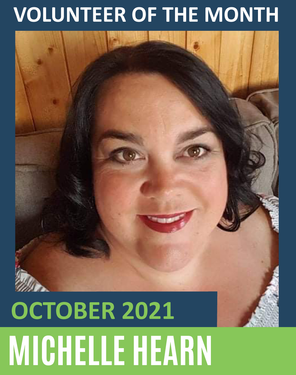 October 2021 Volunteer of the Month - Michelle Hearn